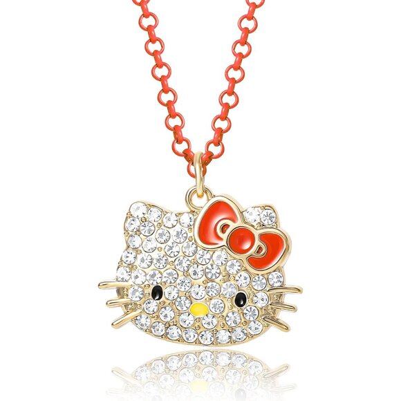 Official Sanrio Pave Pendant Necklace 16" + 3" - Enchanting Gift for Her - Picture 1 of 5